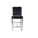 Chicago Pub Chair Velvet seat with stainless-steel leg frame. (Online only) Chicago Pub Chair Velvet seat with stainless-steel leg frame. (Online only)
