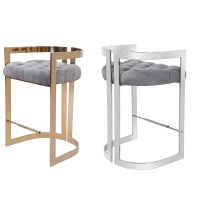 Lynda Pub Chair Silver (online only)