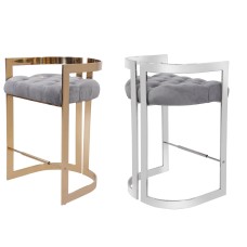 Lynda Pub Chair Silver (online only)