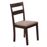 C-1033 Fabric Cushion with Espresso Legs Dining chair . (Set of 2 Chairs) Online only
