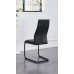 C-1578 Upholstered in soft Black PU Dining Chair.SALE JUST SET OF 6 CHAIRS. (Online Only)
