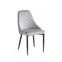 C-1531 Light Grey Velvet Dining Chair. SALE JUST FOR 6 CHAIRS.(Online Only) C-1531 Light Grey Velvet Dining Chair. SALE JUST FOR 6 CHAIRS.(Online Only)