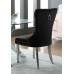C-1261 Black Velvet Dining Chair with Deep Tufting. SALE JUST SET OF 2 CHAIRS.(Online only) C-1261 Black Velvet Dining Chair with Deep Tufting. SALE JUST SET OF 2 CHAIRS.(Online only)