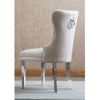 C-1263 Creme Velvet Dining Chair with Deep Tufting. SALE JUST SET OF 2 CHAIRS. (Online only) C-1263 Creme Velvet Dining Chair with Deep Tufting. SALE JUST SET OF 2 CHAIRS. (Online only)