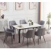 T-1815 Sintered Stone White Marble Top Dining Table (Online Only) T-1815 Sintered Stone White Marble Top Dining Table (Online Only)
