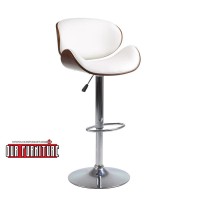 ST-7511 White PU with Wood Backing Adjustable Bar Stool. SET OF 2 CHAIRS (Online only) ST-7511 White PU with Wood Backing Adjustable Bar Stool. SET OF 2 CHAIRS (Online only)