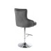 ST-6020 Grey Velvet Bar Stool with Deep Tufting,(Online only) ST-6020 Grey Velvet Bar Stool with Deep Tufting,(Online only)