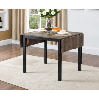 T-1023 Extension Distressed Wooden Table With 2 x 9”Drop Leaves (Online Only)