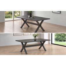 T-1095 Antique Grey Dining Table. (Online Only)