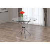 T-1430 Round 41" Glass Dining Table (Online only)