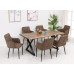 T-1811 Faux Live Edge Wood Dining Table (Online only)