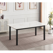 T-1815 Sintered Stone White Marble Top Dining Table (Online Only) T-1815 Sintered Stone White Marble Top Dining Table (Online Only)