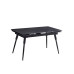T-1817  Modern Extension Dining Table with Sintered Stone Black Marble Top   . (Online Only)