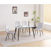 T-1630 Sintered Stone Top in Snowy White Marble Finish Dining Table (Online Only )