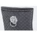 C-1251 Black Velvet Dining Chair with Lion Knocker.SALE JUST SET OF 2 CHAIRS. (Online Only) (Sale)