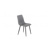 C-1712 Dining Chair grey upholstery and diamond pattern stitching details. SALE JUST SET OF 6 CHAIRS. (Online only) C-1712 Dining Chair grey upholstery and diamond pattern stitching details. SALE JUST SET OF 6 CHAIRS. (Online only)