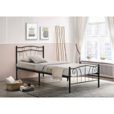 IF-155-B- Black Metal Single size bed (Online only)