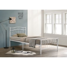 IF-155-W White Metal Single Size bed (Online only)