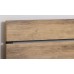IF-5247 Single, Double, Queen size bed with Wood Grain Panels and Black Metal Frame. (Online Only)