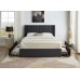 IF-5408 Double, Queen size bed with 4 Large Pull-Out Wire Mesh Storage Drawers. Grey Velvet Fabric. (Online Only) IF-5408 Double, Queen size bed with 4 Large Pull-Out Wire Mesh Storage Drawers. Grey Velvet Fabric. (Online Only)