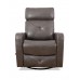 IF-6330 Recliner Chair. Soft Charcoal Leather Match.(Online Only)