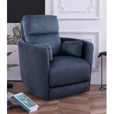IF-6340 Recliner Chair. Soft Blue Fabric.(online Only )