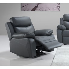 IF-8121  Power Recliner Grey Genuine Leather /March Chair (Online Only)