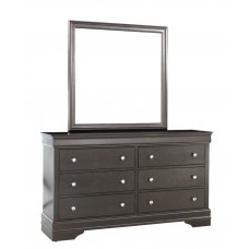Pompei Grey Crocodile PU Fronts Dresser and Mirror (Online only) Pompei Grey Crocodile PU Fronts Dresser and Mirror (Online only)