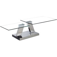 Manhattan Extendable coffee table Silver (Online only)