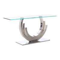 Crescent Console Table Silver (Online Only)