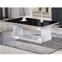 Julius Black Tempered Glass Coffee Table (Online only)