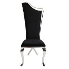 Morrocco Dining Chair Silver (Online only)