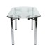 Friends Modern Extension Dining Table with clear tempered 12 mm glass (online only)