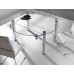 Friends Modern Extension Dining Table with clear tempered 12 mm glass (online only)