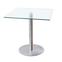 Hurricane 30" x 30 "Dining Table Clear Glass (Online only)