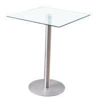 Hurricane Pub clear glass table 30" x 30 "(Online only) Hurricane Pub clear glass table 30" x 30 "(Online only)