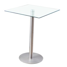 Hurricane Pub clear glass table 30" x 30 "(Online only)