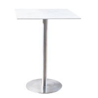 Hurricane Pub 30" x 30" Marble glass table (Online only)