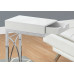 I 3170 Accent table-chrome metal/ Glossy white with a drawer (Online Only) I 3170 Accent table-chrome metal/ Glossy white with a drawer (Online Only)
