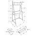 I 7331 Computer Desk-32 "L Grey/ Black Metal  (Online Only)